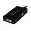 StarTech.com 3 in 1 DisplayPort Multi Video Adapter Converter - 1080p DP Laptop to HDMI VGA or DVI Monitor or Projector Display (DP2VGDVHD) Video transformer