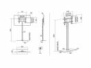 Multibrackets M Display Stand 180 Single Stativ Fladt panel 24-63