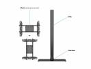 Multibrackets M Display Stand 180 Single Stativ Fladt panel 24-63