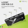 TECHly Mini Hub 4 porte USB