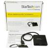 StarTech.com Adapter 24 pin USB-C han (input) -> 2 x 20 pin DisplayPort hun (output) 38.6 m Sort