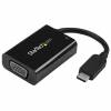 StarTech.com USB C to VGA Adapter Power Delivery, 1080p USB Type-C to VGA Monitor Video Converter Charging, 60W PD Pass-Through, Thunderbolt 3 Compatible Projector Adapter, Black - USB-C to Analog VGA (CDP2VGAUCP) USB / VGA adapter 15m