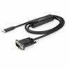 StarTech.com 3ft (1m) USB C to VGA Cable, 1920x1200/1080p USB Type C to VGA Video Active Adapter Cable, Thunderbolt 3 Compatible, Laptop to VGA Monitor/Projector, DP Alt Mode HBR2 Cable - 1m USB-C Video Cable (CDP2VGAMM1MB) Ekstern videoadapter