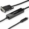 StarTech.com 3ft (1m) USB C to VGA Cable, 1920x1200/1080p USB Type C to VGA Video Active Adapter Cable, Thunderbolt 3 Compatible, Laptop to VGA Monitor/Projector, DP Alt Mode HBR2 Cable - 1m USB-C Video Cable (CDP2VGAMM1MB) Ekstern videoadapter