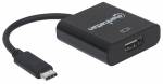 Manhattan Videointerfaceomformer HDMI / USB 8cm Sort