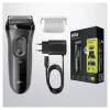 BRAUN Grå Shaver Shave&Style 3000BT 3-in-1