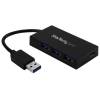 StarTech.com 4 Port USB 3.0 Hub - USB-A to USB-C & 3x USB-A SuperSpeed 5Gbps - Self or USB Bus Powered - USB 3.1 Gen 1 BC 1.2 Charging Hub Hub 4 porte USB