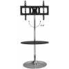 TECHly Floor Support with Round Base and Shelf Stativ LCD display 32-70