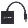 Manhattan Videoadapter DisplayPort / HDMI Sort