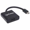 Manhattan Videoadapter DisplayPort / HDMI Sort