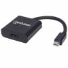 Manhattan Videoadapter DisplayPort / HDMI Sort