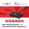 Club 3D MST Hub 1x DisplayPort -> 4x DisplayPort