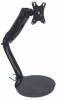 Manhattan Monitor Desk Mount (stand) with 2x USB-A ports, 1 screen, 13-27, Vesa 75x75 to 100x100mm, 3 pivots, Height 21-37cm (gas spring), 2x USB-A (5 Gbps USB 3.2 Gen1 aka USB 3.0), SuperSpeed USB, Black, Three Year Warranty, Box Stativ LCD display 13-