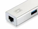 LevelOne USB-0503 - hub - 3 porte