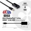 Club 3D Mini DisplayPort > HDMI 2.0a HDR 4K6