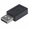 Manhattan USB 2.0/ USB 3.1 USB-C adapter Sort