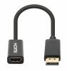 Manhattan Videoadapter DisplayPort / HDMI 15cm Sort