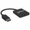 Manhattan Videoadapter DisplayPort / HDMI / USB Sort