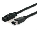 StarTech.com 6 ft IEEE-1394 Firewire Cable 9-6 M/M - IEEE 1394 cable - 6 pin FireWire (M) to FireWire 800 (M) - 6 ft - black - 1394_96_6 IEEE 1394 kabel 1.8m