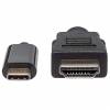 Manhattan Videointerfaceomformer HDMI / USB 1m Sort