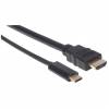 Manhattan Videointerfaceomformer HDMI / USB 1m Sort