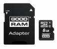 FLASH SDHC Card 8GB Goodram Class 4 + Adapter