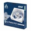 ARCTIC P12 PWM PST Fan 1-pack Hvid Transparent 120 mm