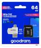 *microSDHC 64GB CL10 Adapter + Card reader