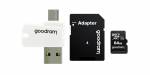 *microSDHC 64GB CL10 Adapter + Card reader