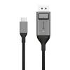 ALOGIC Ultra 24 pin USB-C han -> 20 pin DisplayPort han 2 m Space grey