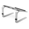 StarTech.com Adjustable Laptop Stand - Heavy Duty Steel & Aluminum - 3 Height Settings - Tilted - Ergonomic Laptop Riser for Desk (LTSTND) Stander