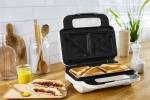 Tefal Snack XL SW701110 Vaffeljern/croque-monsieur-maskine Hvid/sølv