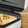 Tefal Snack XL SW701110 Vaffeljern/croque-monsieur-maskine Hvid/sølv