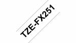 Brother TZe FX251 Fleksibelt ID-tape  (2,4 cm x 8 m) 1kassette(r)