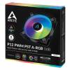 ARCTIC P12 PWM PST A-RGB 0dB Fan 1-pack Sort 120 mm