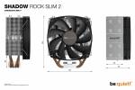 be quiet! Shadow Rock Slim 2 Processor-køler 1-pack Sort 135 mm