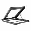 Manhattan Laptop and Tablet Stand, Adjustable (5 positions), Suitable for all tablets and laptops up to , Portable and Lightweight, Steel, Black, Lifetime Warranty Notebook/tabletstander 1-pack Sort