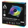 ARCTIC P14 PWM PST A-RGB Fan 1-pack Sort Transparent 140 mm