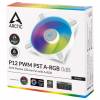 ARCTIC P12 PWM PST A-RGB 0dB Fan 1-pack Hvid 120 mm