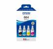 Epson EcoTank 664 Sort Gul Cyan Magenta Blækbeholder C13T66464A