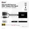 Club3D Adapter VGA + Usb-Typ-A > HDMI