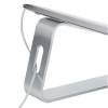 StarTech.com Laptop Stand for Desk, 5kg/11lb, Aluminum, Silver, Ergonomic (LAPTOP-STAND-SILVER) Stander