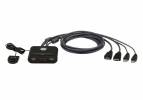 ATEN CS22HF KVM / USB switch Desktop