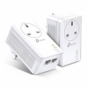 TP-Link TL-PA7027P V1 Starter Kit Powerline-adaptersæt 2-port switch 1000Mbps Kabling