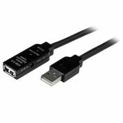 StarTech.com USB 2.0 USB forlængerkabel 15m Sort