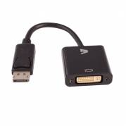 V7 Adapter DisplayPort han -> DVI-I hun Sort