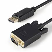 StarTech.com Adapter 20 pin DisplayPort han haspet -> 15 pin HD D-Sub (HD-15) han 1 m Sort