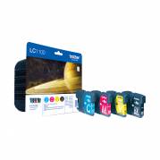 Brother LC 1100 Value Pack Sort Gul Cyan Magenta Blæk