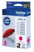 Brother LC 225XLM Magenta 1200 sider Blæk