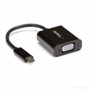 StarTech.com USB-C to VGA Adapter - Black - 1080p - Video Converter For Your MacBook Pro - USB C to VGA Display Dongle (CDP2VGA) USB / VGA adapter 18m